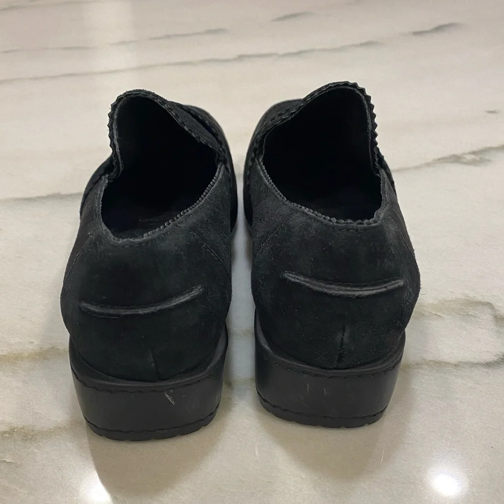 Stuart Weitzman Loafers Size 6 Black Suede Leather - Picture 7 of 15